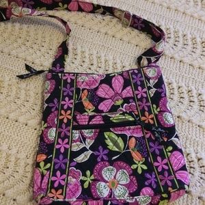 Vera Bradley Crossbody Quilted Purse. Pink and Purple Floral. Like new!